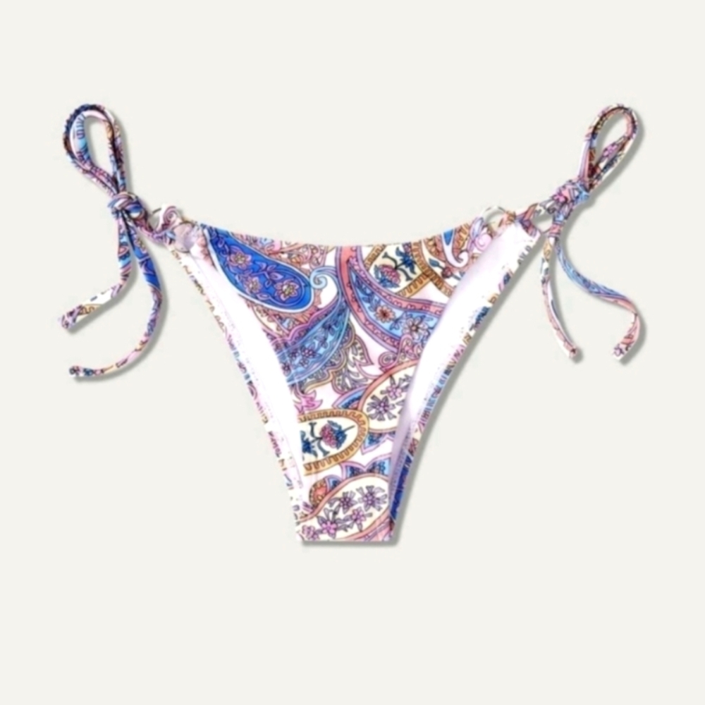 Paisly Print Cheeky Bikini Bottoms
